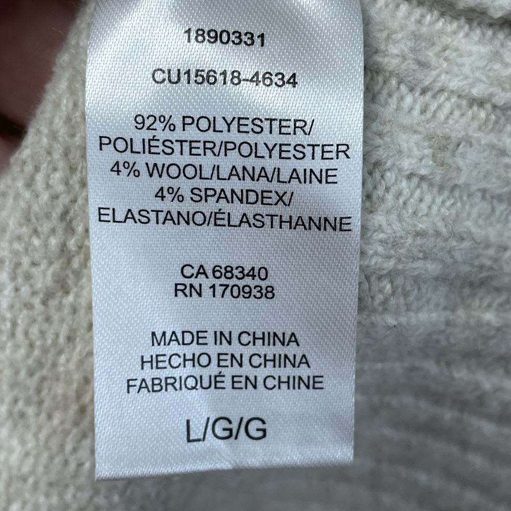Dalia Women's L Sweater Dress Beige Mix Wool H0302 - Picture 5 of 8